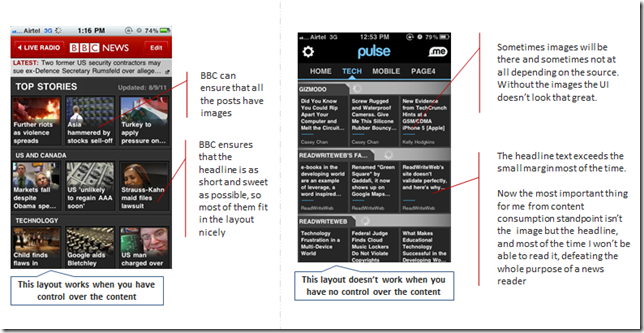 Pulse BBC layout comparision